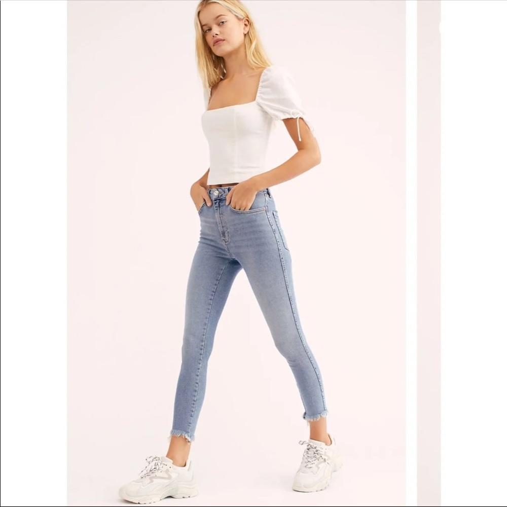 Free People Raw High-Rise Jegging - Sierra